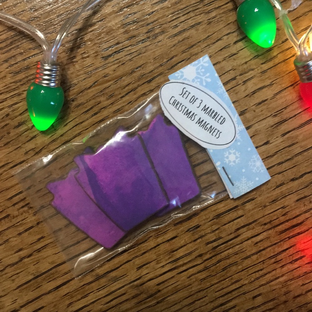 Handmade gift box magnets